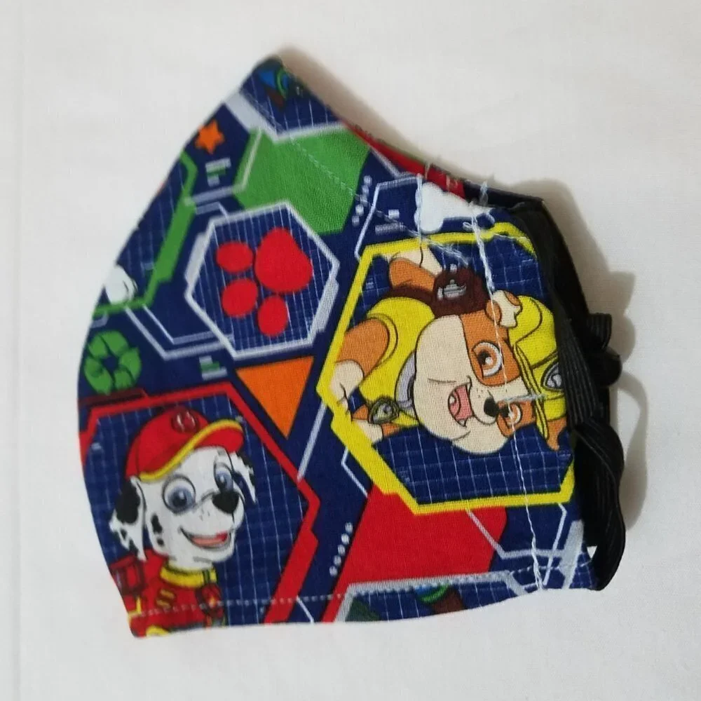 Lot of 3 Kids Face Mask with Nose Wire and Filter Pocket